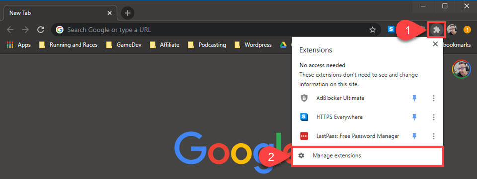Chrome浏览器扩展管理