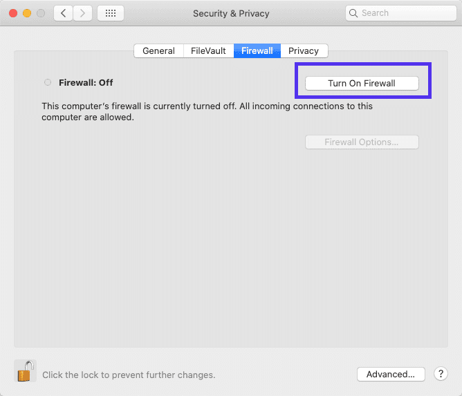 macOS中的防火墙应用程序