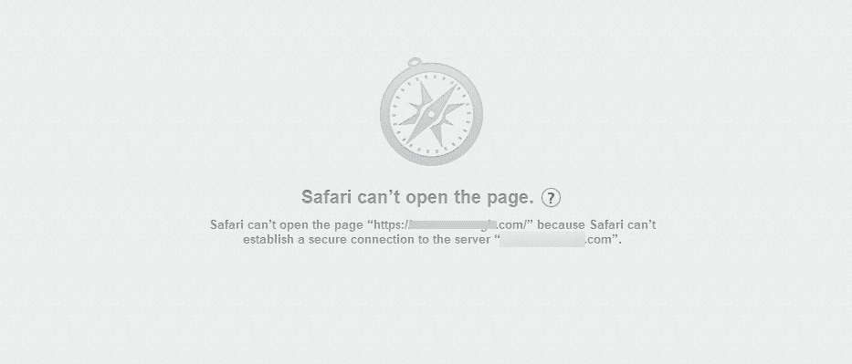 Safari浏览器出错